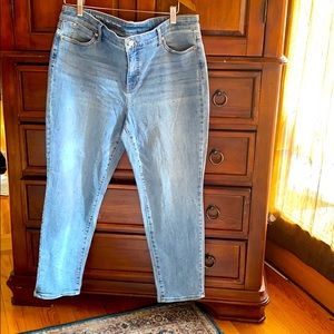 Talbots Sparkle Blue Jeans. Size 16P